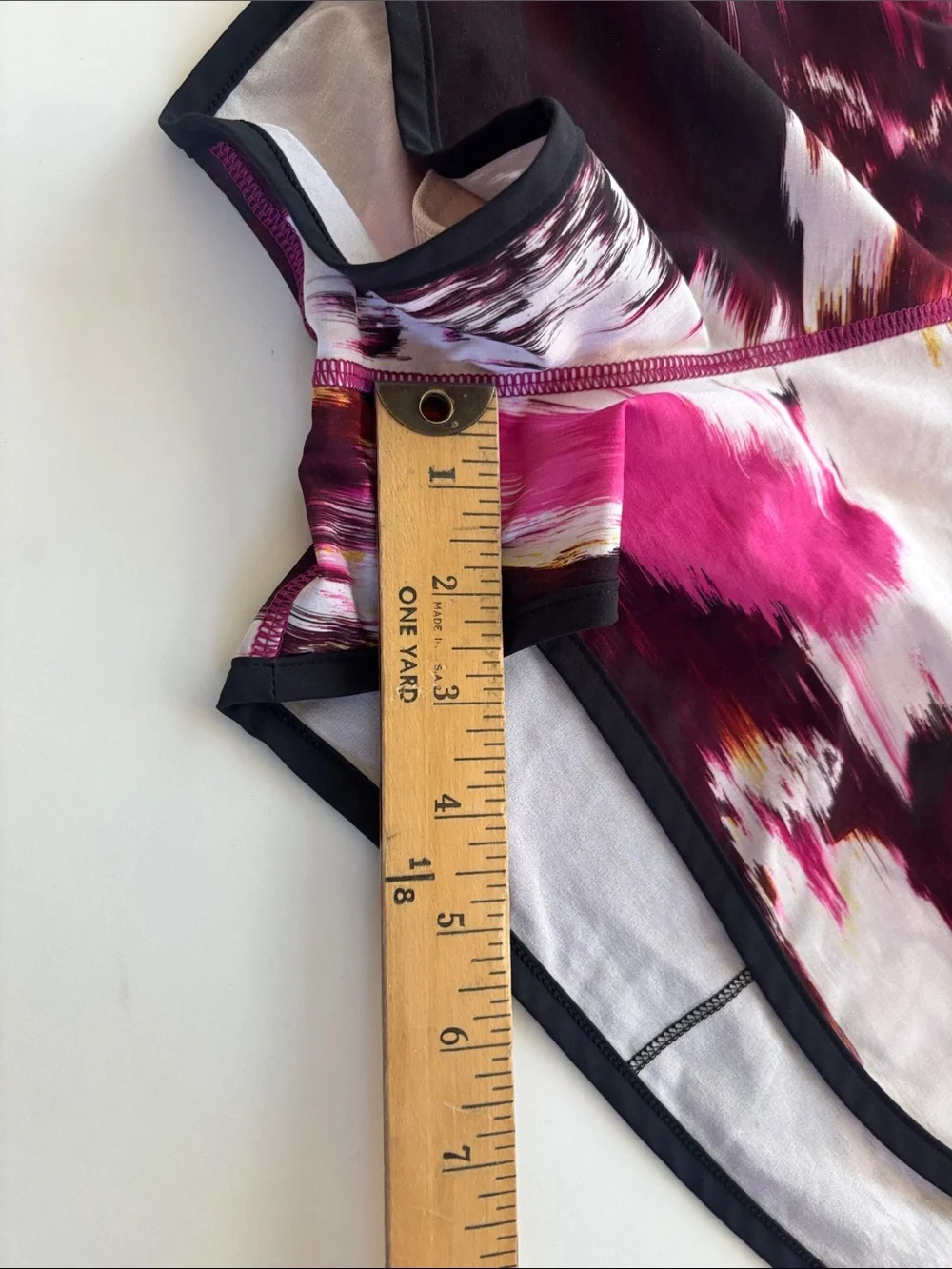 lululemon athletica Pink Magenta and Black Printed Running Shorts -565